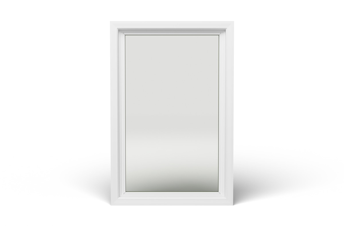 Picture Window in white vinyl — front view