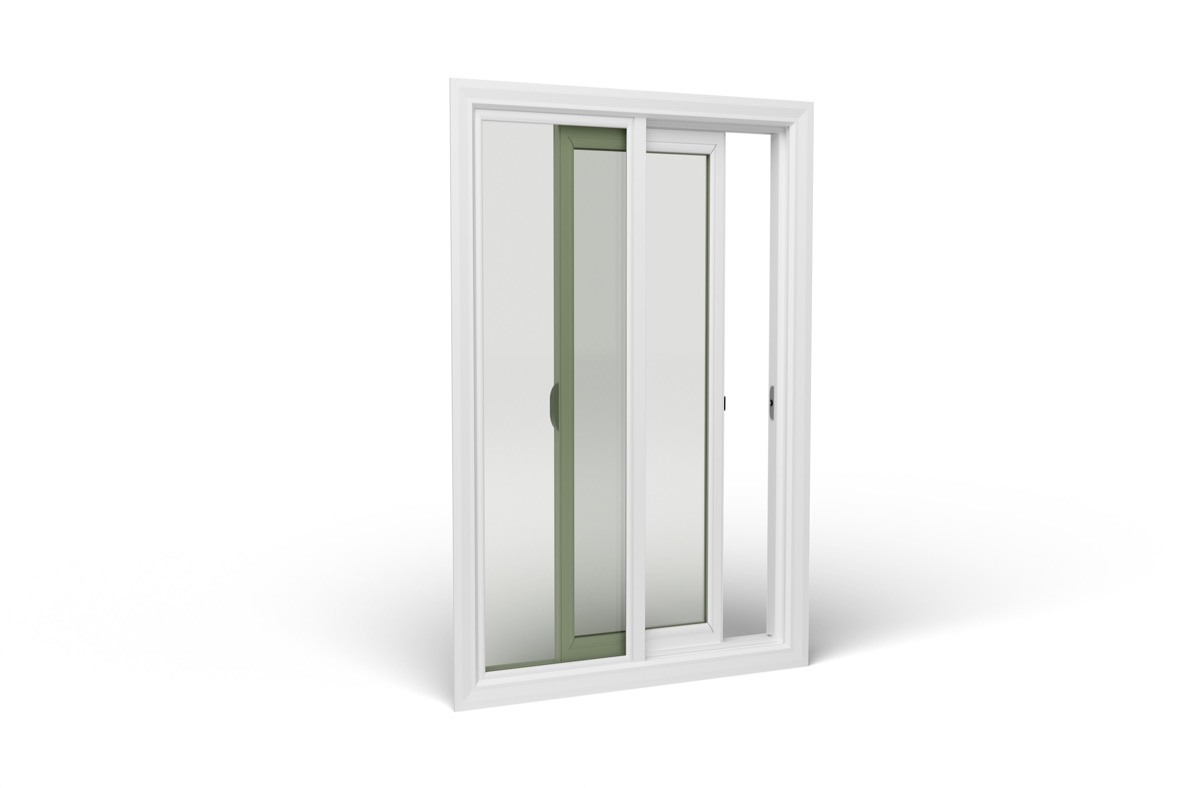 Sliding Window in white vinyl — right view