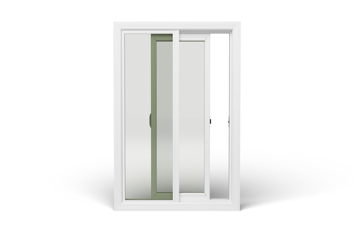 Sliding Window in white vinyl — front view